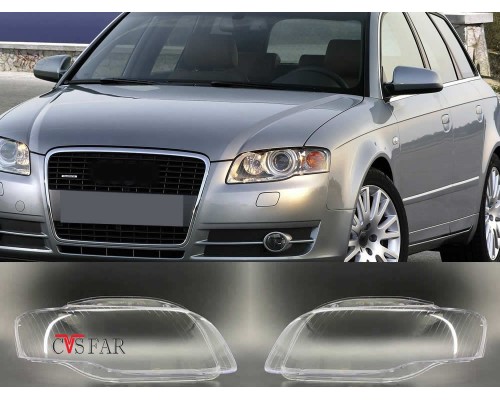 Audi A4 B7 Sağ Sol Far Camı 2005-2008 / Sıfır İthal