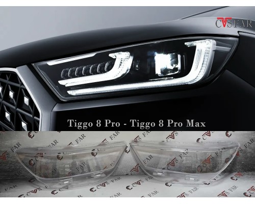 Chery Tiggo 8 Pro Sağ Sol Far Camı 2021-2025 / Sıfır İthal