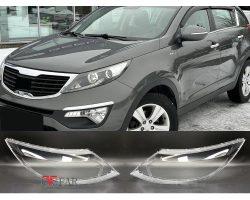 Kia Sportage Sağ Sol Far Camı 2011-2015 / Sıfır İthal
