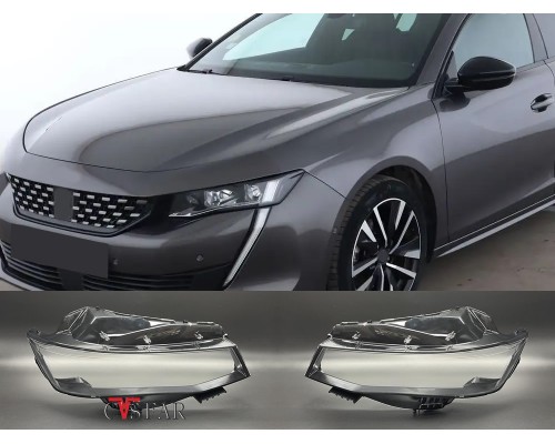 Peugeot 508 Sağ Sol Far Camı 2019-2022 / Sıfır İthal Peugeot 508 Sağ Sol Far Camı 2019-2022 / Sıfır İthal