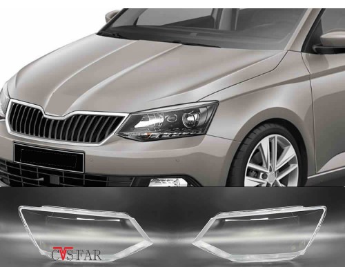 Skoda Fabia Sağ Sol Far Camı 2015-2019 / Sıfır İthal