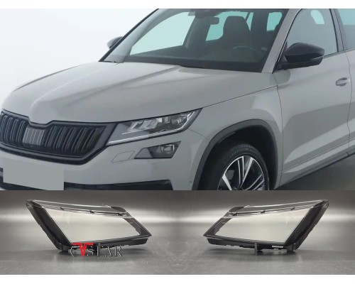 Skoda Kodiaq Alt Sis Sağ Sol Far Camı 2017-2021 / Sıfır İthal