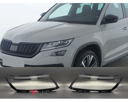 Skoda Kodiaq Üst Sağ Sol Far Camı 2017-2021 / Sıfır İthal