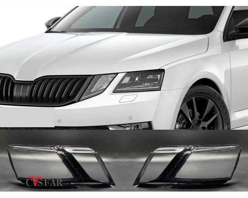 Skoda Octavia Sağ Sol Far Camı 2017-2020 / Sıfır İthal