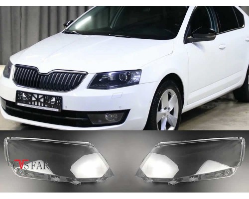 Skoda Octavia Sağ Sol Far Camı 2013-2017 / Sıfır İthal