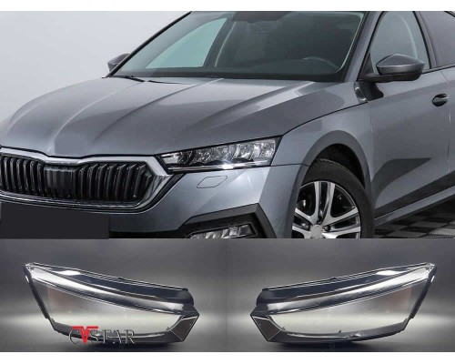 Skoda Octavia Sağ Sol Far Camı 2021-2024 / Sıfır İthal