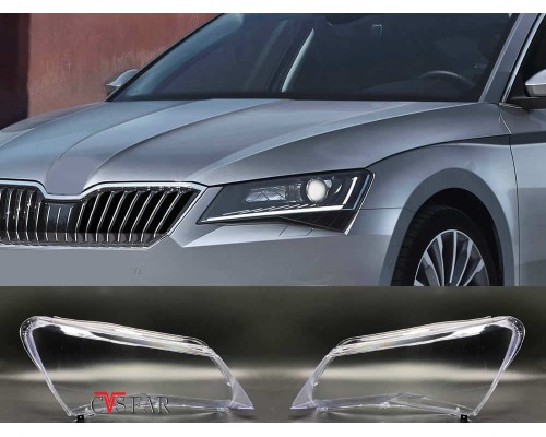 Skoda Superb Sağ Sol Far Camı 2015-2019 / Sıfır İthal