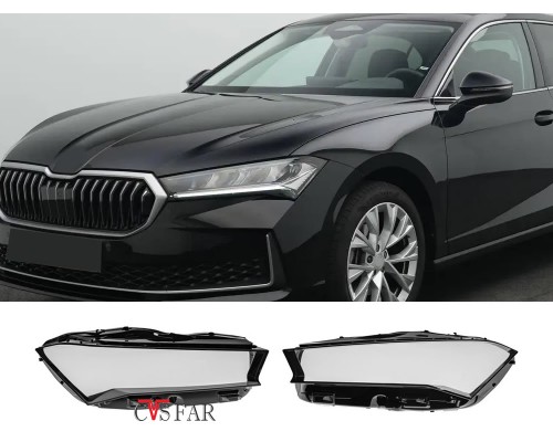 Skoda Superb Sağ Sol Far Camı 2024-2027 / Sıfır İthal