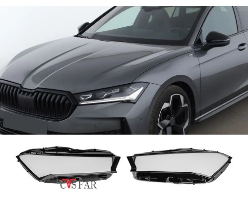 Skoda Superb Sağ Sol Far Camı 2024-2027 / Sıfır İthal