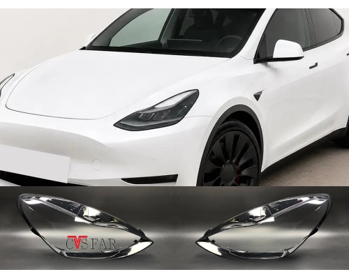 Tesla Model Y Sağ Sol Far Camı 2021-2025 / Sıfır İthal